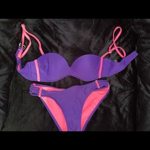 Pink And Purple Baiting Suit